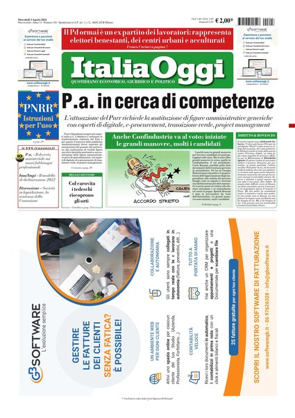 Italia oggi : quotidiano di economia finanza e politica